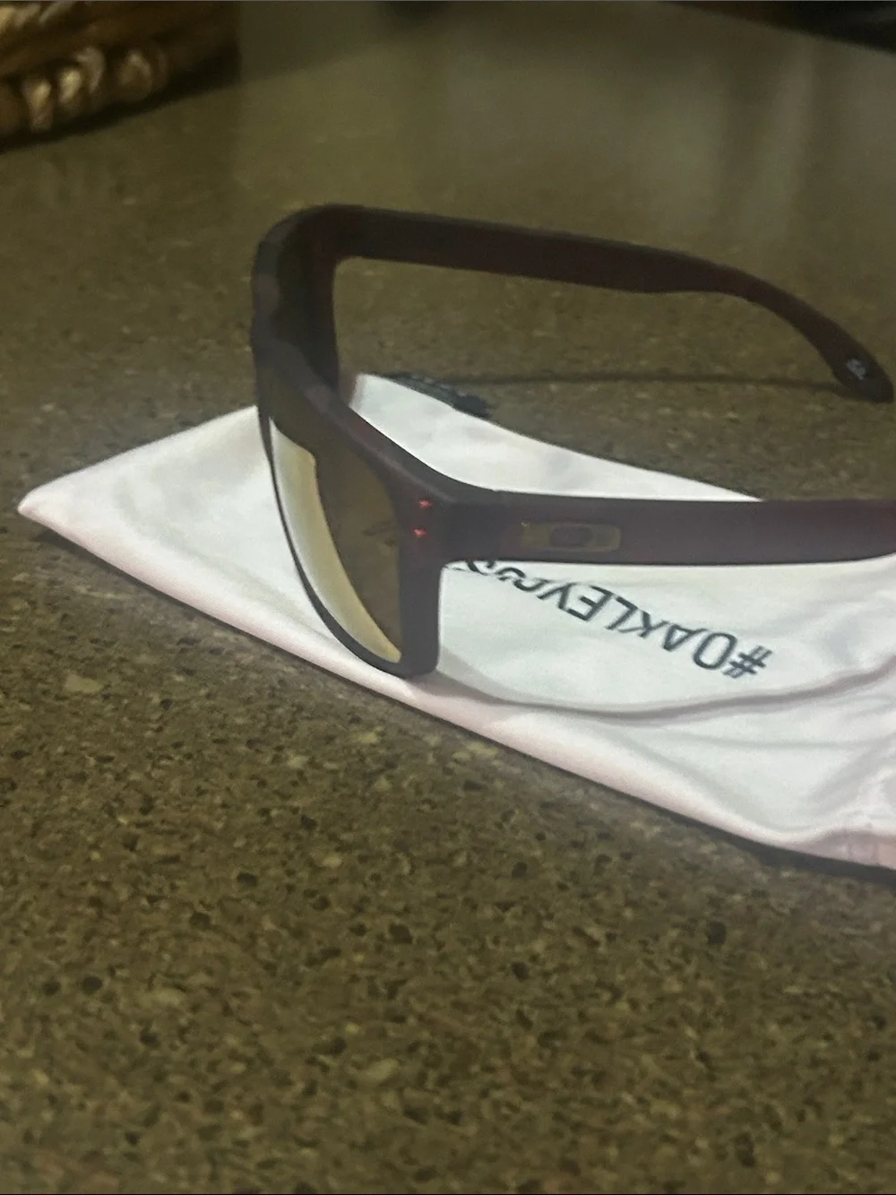 Oakley Custom Holbrook. Red camo frame/ Gold polarized lens. New unused.